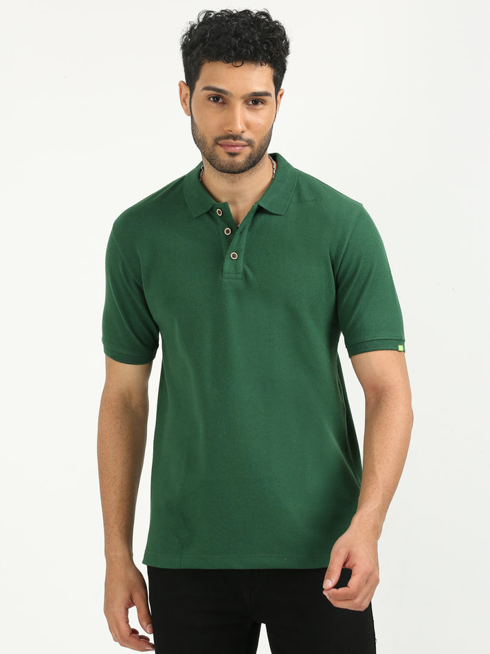 Sustainable-Polo-T-shirt-Forest-Green